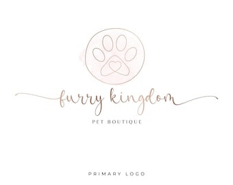 Pet Logo, Dog Logo Paws Logo, Dog Grooming Logo, Pet Salon Logo, Veterinary Logo, Pet Boutique Logo, Custom Logo, Dog Walking Logo, Pet Shop