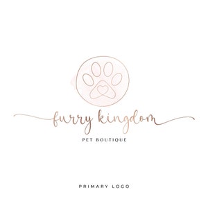 Logo d'animal de compagnie, Logo de chien, Logo de toilettage de chien, Logo de salon pour animaux de compagnie, Logo de vétérinaire, Logo de boutique d'animaux de compagnie, Logo personnalisé, Logo de promenade de chien, Animalerie