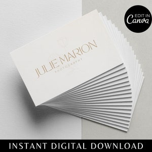 Editable Business Card Template: DIY Canva Design (Digital Download)