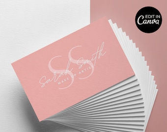 Canva Business Card Template, Instant Download, DIY Calling Card, Editable Card, Printable Business Card Template, Modern Card Template