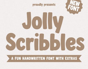 Cute Bubbly Font, Cricut Canva Font, Playful Kids Font Handwritten Design