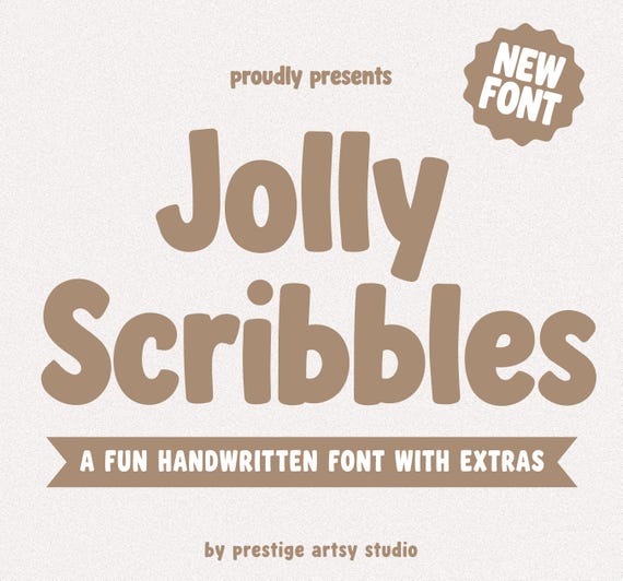 Cute Bubbly Font, Cricut Canva Font, Playful Kids Font Handwritten Design