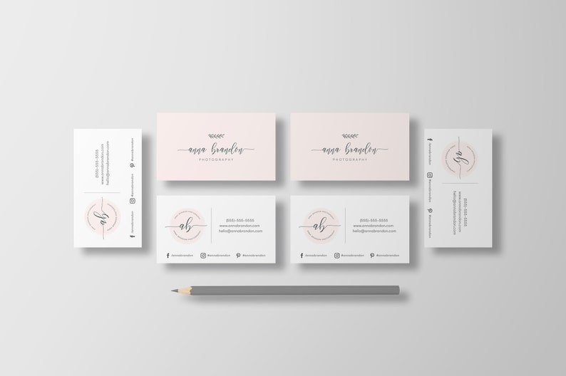 Business Card Template DIY Printable Business Card - Etsy