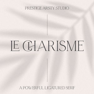 Le Charisme Serif Font: Modern Logo & Cricut Font