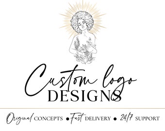 Custom Hand-Drawn Logo Design: Unique Business Branding