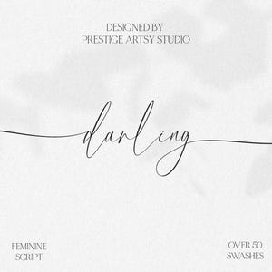 Darling Script フォント: スワッシュ付きのエレガントなカリグラフィー (OTF、TTF、Web フォント)