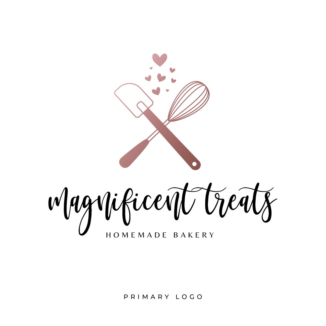 Bakery Logo Design, Baker Logo, Watermark Logo, Bakery Shop, Cake Shop