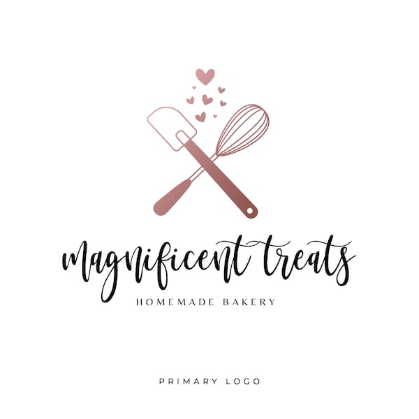 Bakery Logo Design, Baker Logo, Watermark Logo, Bakery Shop, Cake Shop Logo, Bakery Logo, Feminine Logo, Pastry Chef Logo, Business Logo