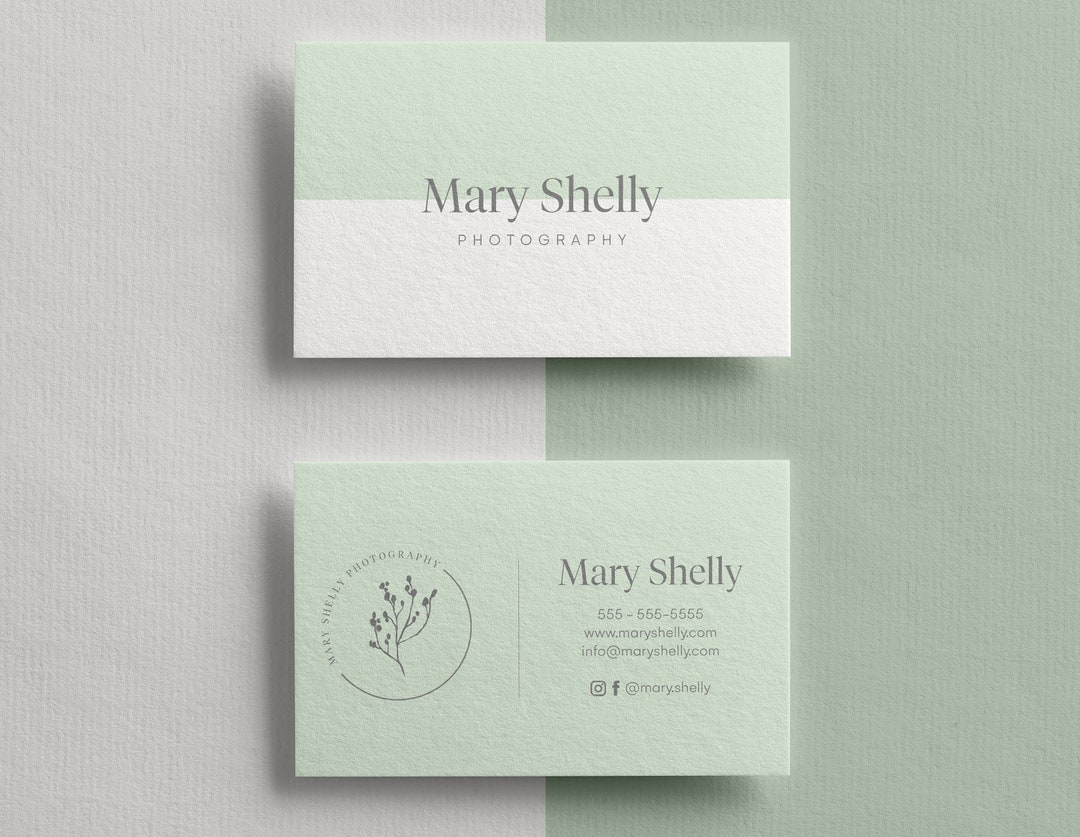 Business Card Template DIY Printable Business Card - Etsy