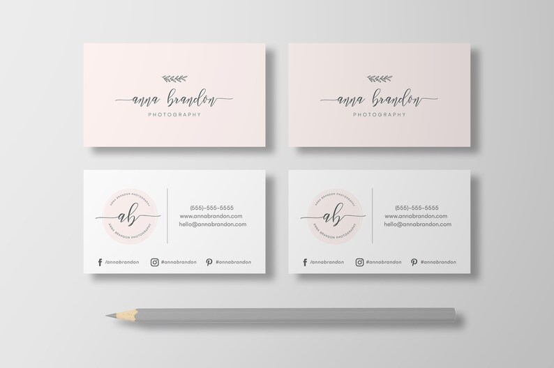 Business Card Template DIY Printable Business Card - Etsy