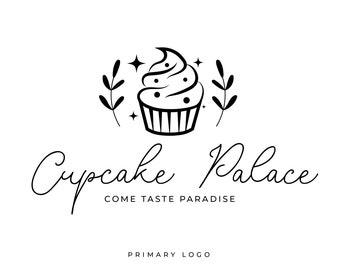 Bakery Logo, Baker Logo, Whisk Logo, Cake Logo, Pastry Logo, Baking Logo, Chef Logo, Food Logo, Rose Gold Logo, Premade Logo