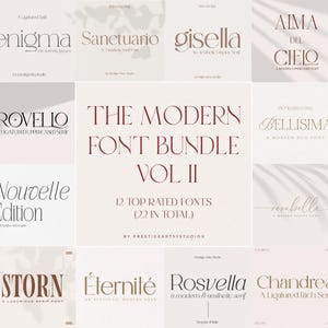 Modern Font Bundle, Serif Fonts, Wedding Fonts, Logo Fonts, Procreate Fonts, Branding Fonts, Fonts for Crafting, Canva Fonts, Cricut Fonts