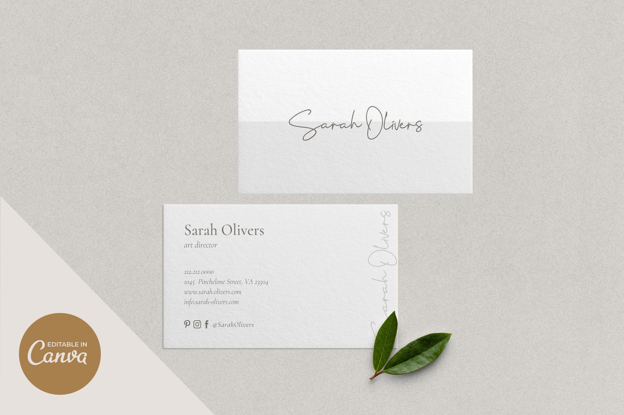 Business Card Canva Template Business Cards Business Card | Etsy