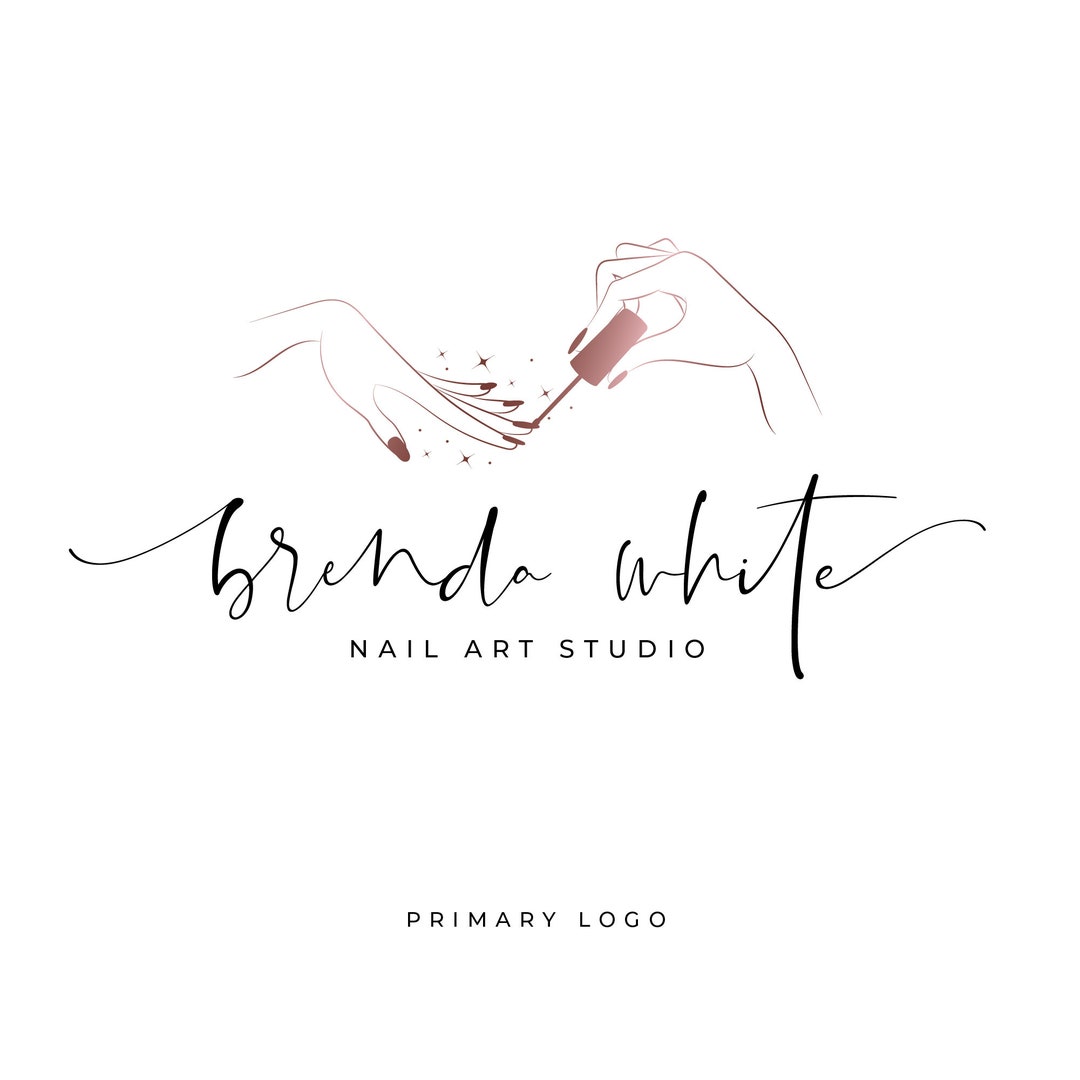 Nail Artist Logo, Nail Logo, Extension Logo, Salon Logo, Watermark Nail