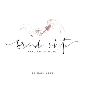 Nail Artist Logo, Nail Logo, Extension Logo, Salon Logo, Watermark Nail Artist Logo, Nail Polish Logo, Custom Nail Artist Logo, Brand Kit