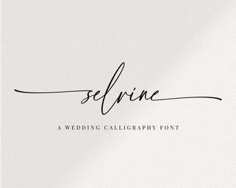 Cursive Font, Calligraphy Font, Cursive Script Font, Wedding Font, Cricut Font, Modern Font, Fonts For Cricut, Digital Font, Script Font