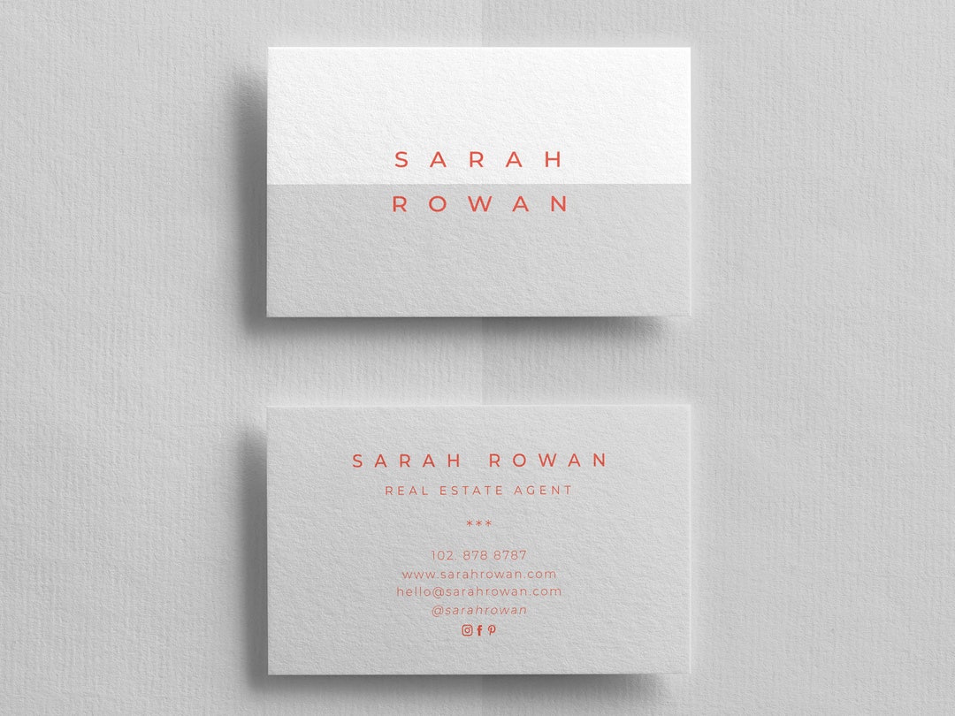 Business Card Template DIY Printable Business Card Etsy