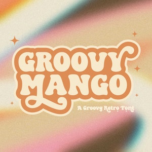Groovy Font, Retro Font, Hippie Font, Handwritten Font, Cricut Font, Modern Font, SVG Fonts, Canva Font, Procreate Font, Fonts for Cricut