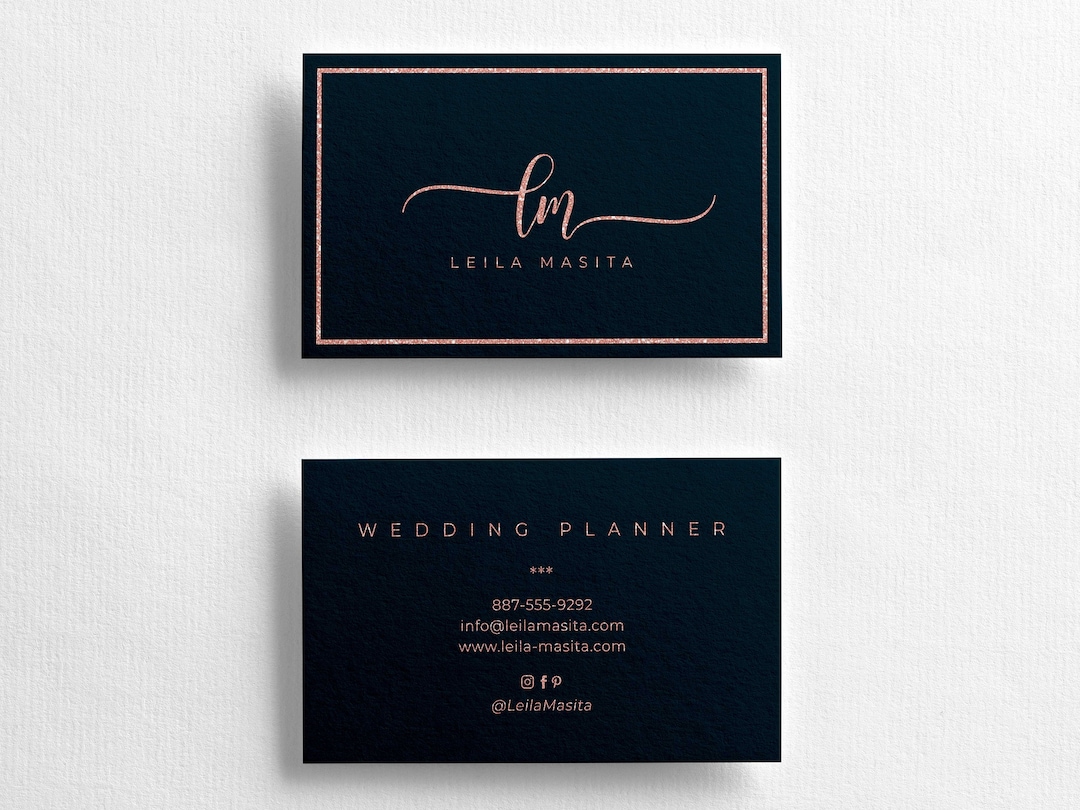 Business Card Template DIY Printable Business Card Etsy
