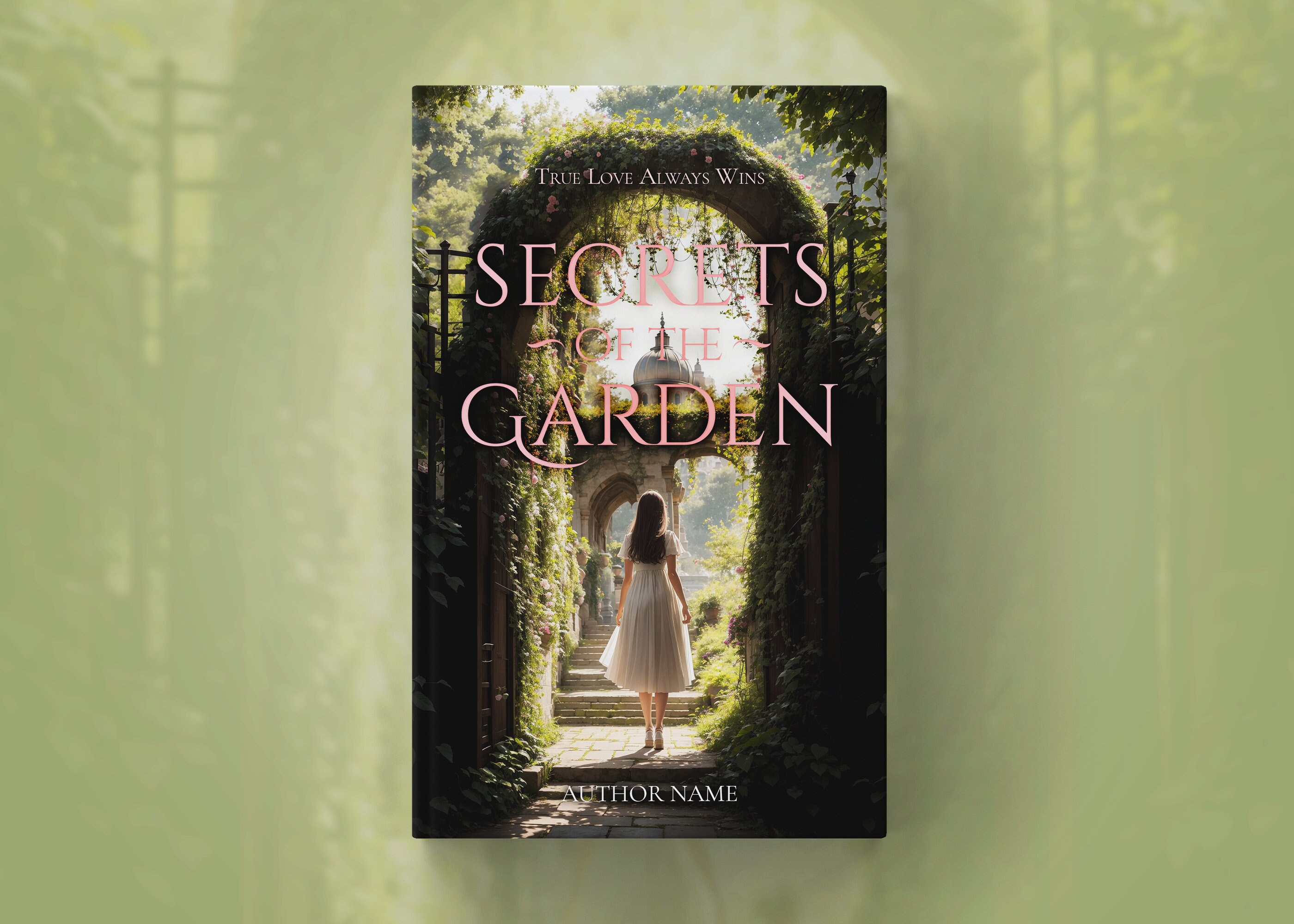 Secrets of the Garden Exclusively Yours Custom Book Cover Design for
