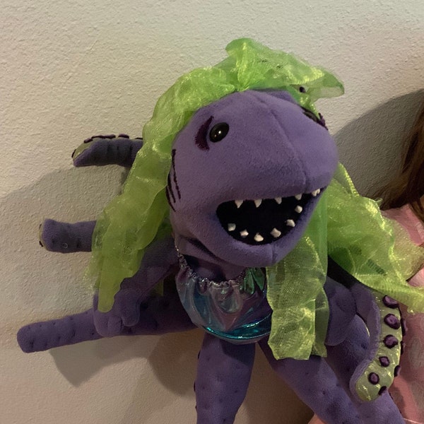 Full Body Hand Puppet - Sea Witch With Tentacles