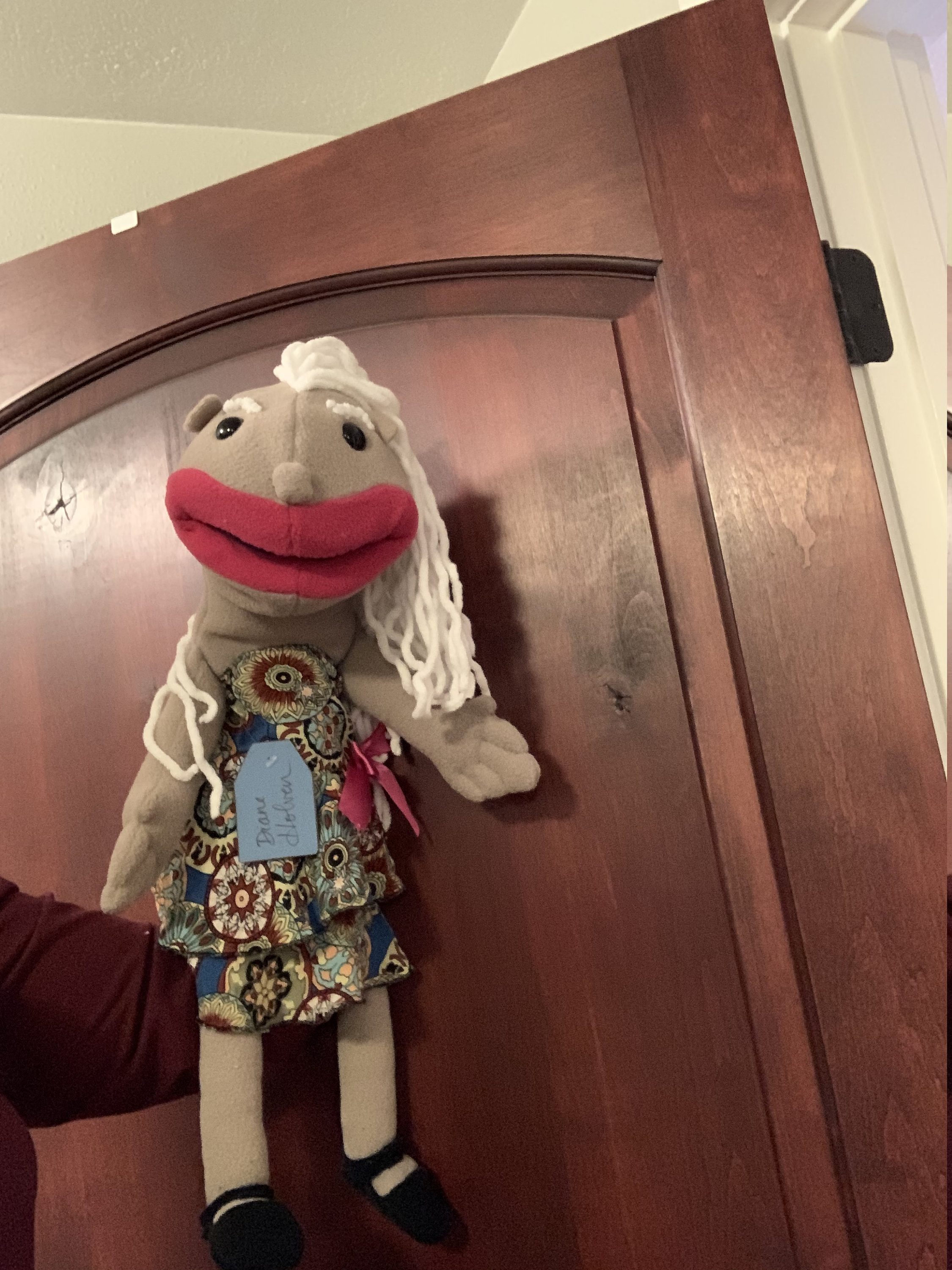 Full Body Hand Puppet Lipstick Lady Etsy