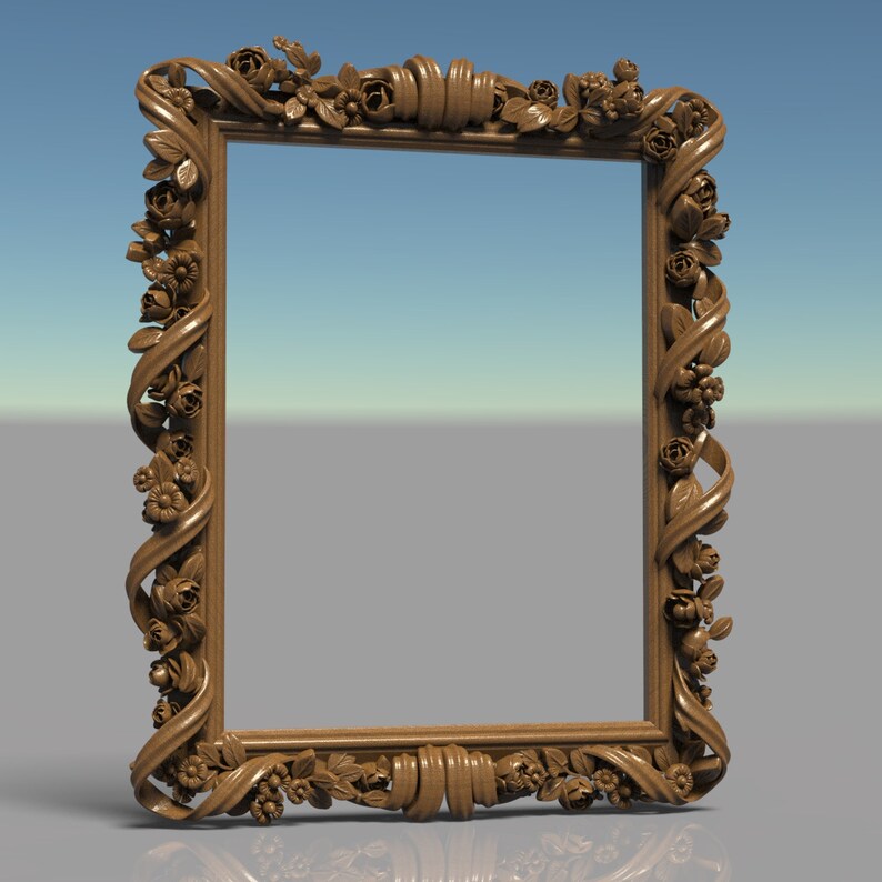 3D STL model picture frame 3 for CNC router Etsy