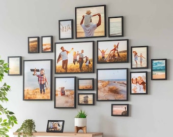 Photo Picture Wall Frame Set Gallery - Modern 17, Gallery Wall Frames, Frames For wall Art, Picture Frame Set for Wall, Bedroom Décor