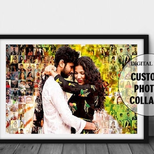 Photo Mosaic Collage from Your Photos, Custom Photo Mosaic Poster, Hundreds of Photos in One, Gifts for Her, Gifts for Friends, Unique Gifts