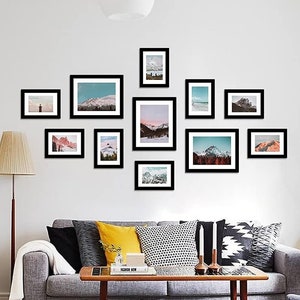11 Pack Picture Frames Set 5x7 8x10 Gallery Wall Photo Frames Set With ...