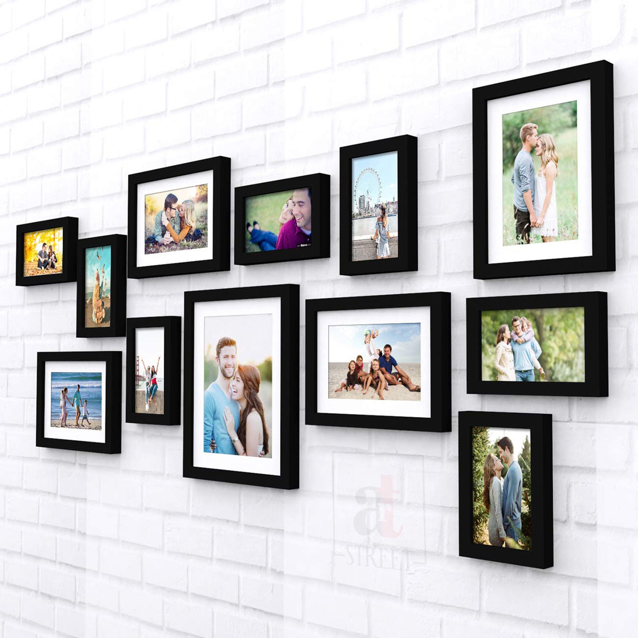 Sunwes Lienzo personalizado para fotos con marco de fotos, galería de  pared, marcos de fotos, marco de póster para decoración de pared, marco de