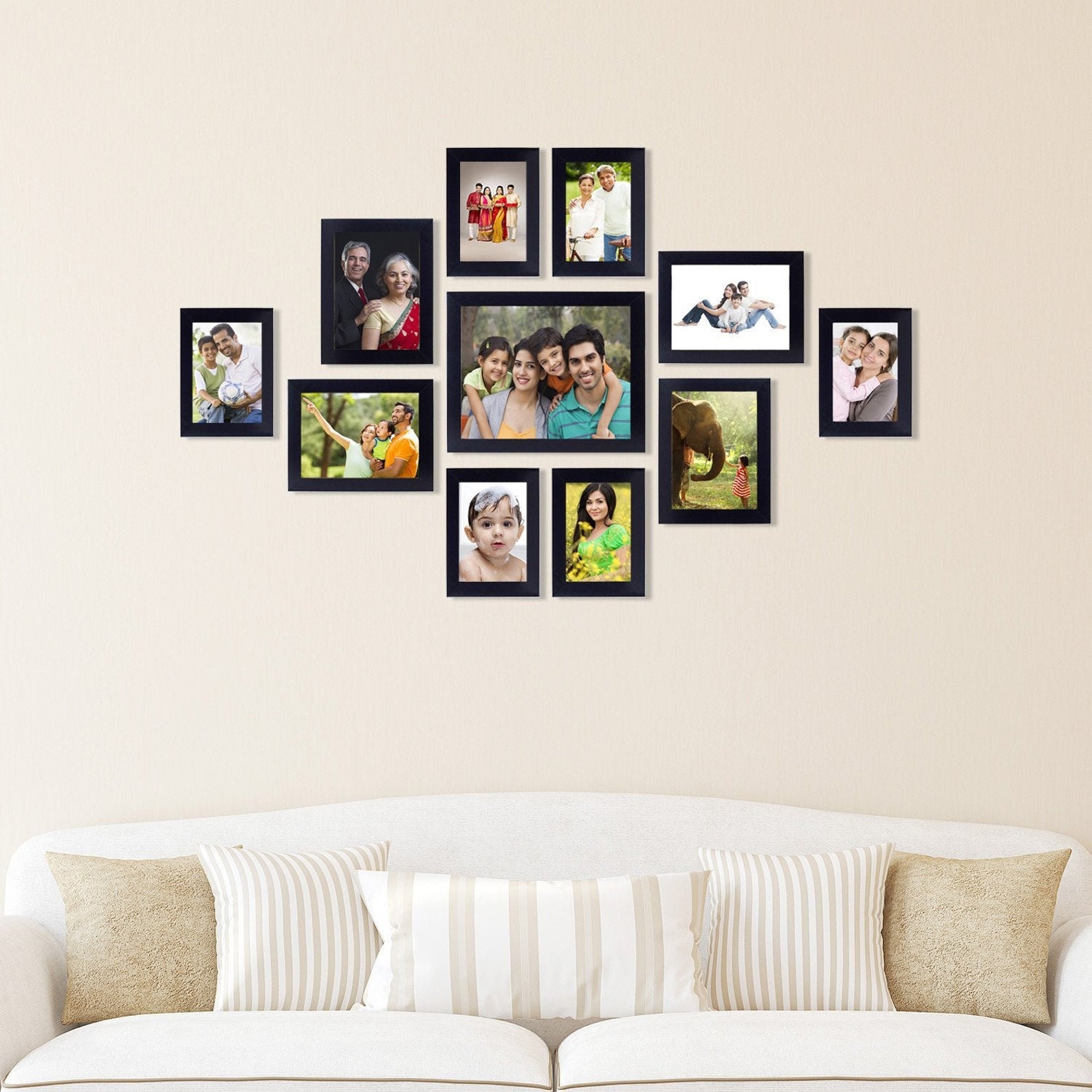 Elegant Personalized Photo Frames Collage Set of 11 Etsy