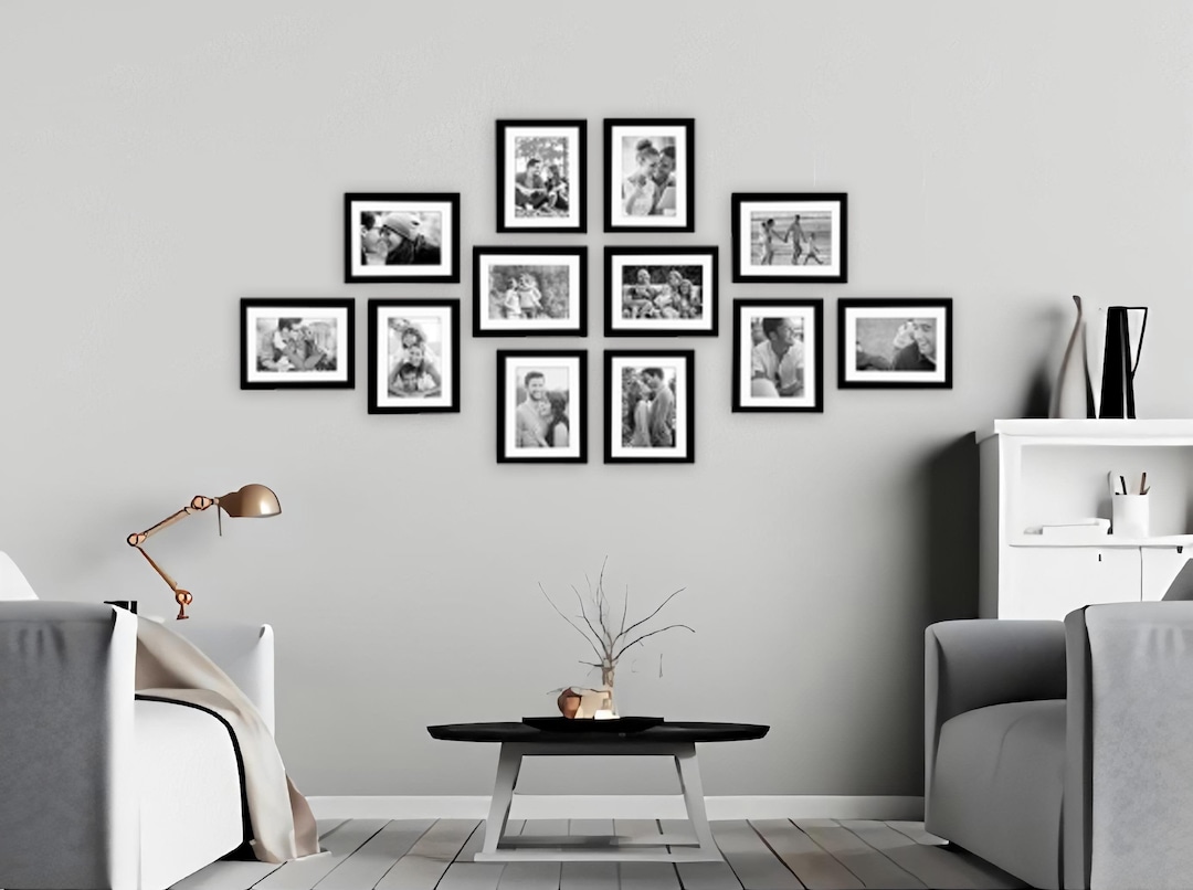 Photo Picture Wall Frame Set Gallery Modern 12 - Etsy
