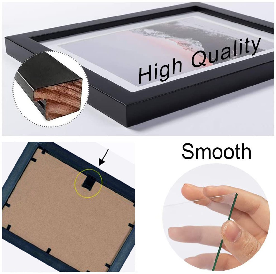 10 Pieces Wall Mount Photo Frame Set Staircase Picture Frame Etsy