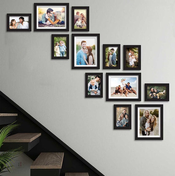 Photo Picture Wall Frame Set Gallery Stairs Décor Frames Modern 12