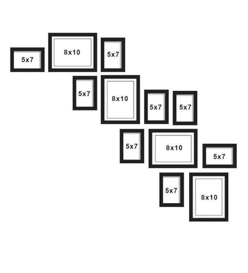 Photo Picture Wall Frame Set Gallery Stairs Décor Frames Etsy