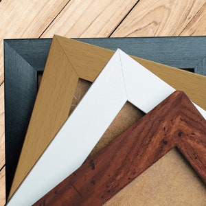 Oxford Black / White / Walnut/ Oak Effect - 16x16 / 14x14 / 12x12 / 10x10 / 8x8 / 4x4 - Picture Photo Frame with Mount - Ready to Hang