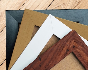 A3/A4/A5/A6/ Black-White - Walnut - Oak Effect Oxford Photo Picture Print Poster Frame/Various Sizes Available /Ready to Hang /Fast Delivery