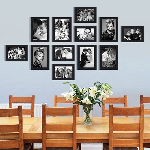 12 Piece Large Rectangle Gallery Wall Frame Set Modern Photo - Etsy