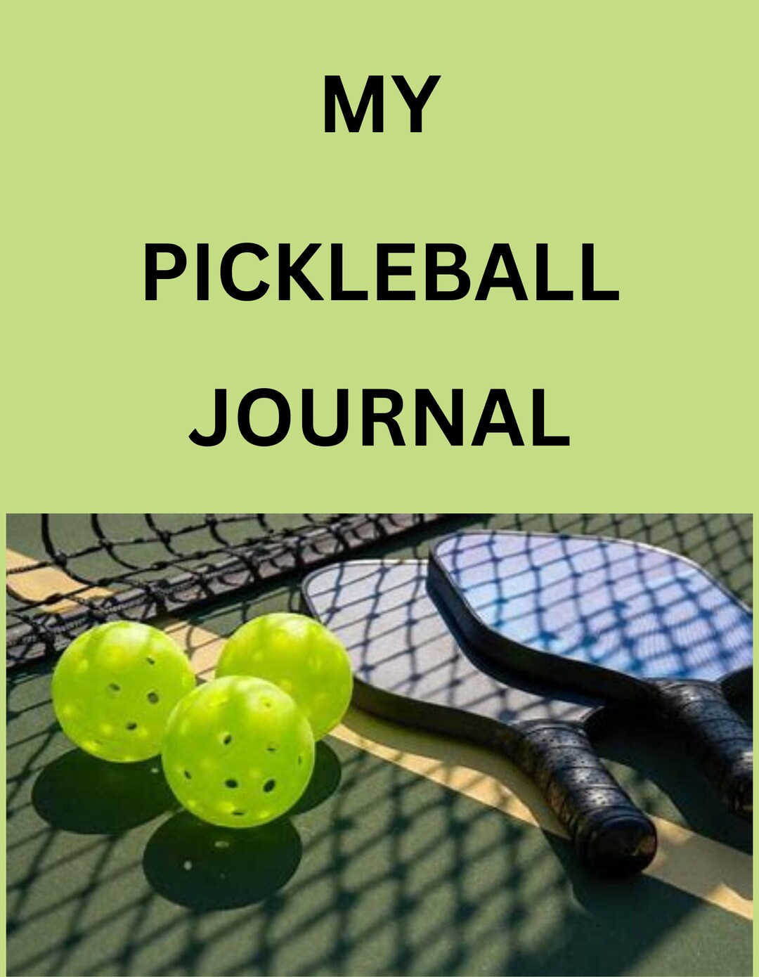 Journals by Patty G Pickleball Journal Pickleball Log Etsy