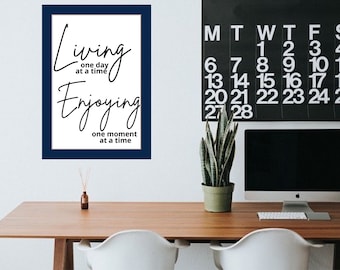 Serenity Prayer wall art in svg file. Full version focus on the Celebrate Recovery and addiction recovery 12 steps. Living one day at a time