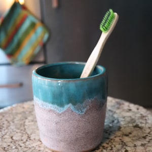 Artistic Handmade Ceramic Mug and Carafe & Pen Holder, Set for Tea, Coffee, Pens, and Toothbrushes, Artistic, Functional, Organize in Style!