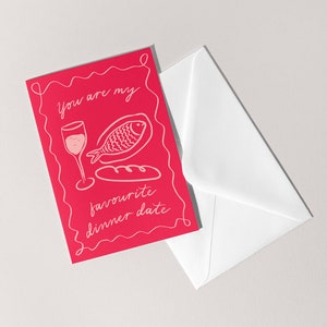 Sei la mia carta preferita per la cena / San Valentino Anniversario Amore