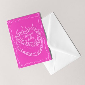 Carte de gâteau Mega Babe | Amitié d'anniversaire