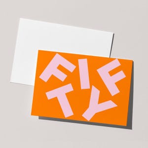 Fünfzig Meilenstein-Geburtstagskarte | 50.Geburtstag