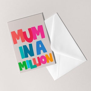 Biglietto di auguri per la mamma in un milione / Compleanno Festa della mamma