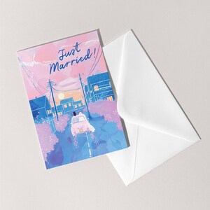 Net getrouwd-kaart | Onlangs wo gefeliciteerd