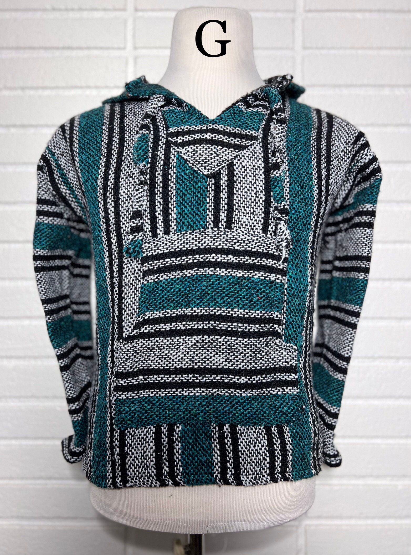 Heren Sweatshirts Mexicaanse Hoodie Hippie Surf Poncho