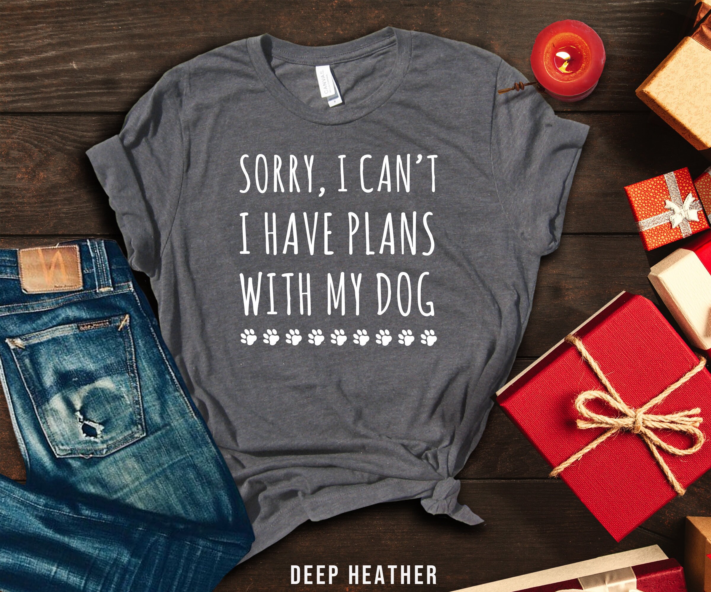 Dog Lover Tshirt, Dog Owner Gift, Funny Dog Quote Sorry I Cant I Have