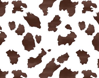 Brown Cow Print Polymer Clay Transfer Paper | Western Cowgirl Pattern | Clay Transfer Sheet | Jewelry Making Supply | Rustic Farmhouse DIY